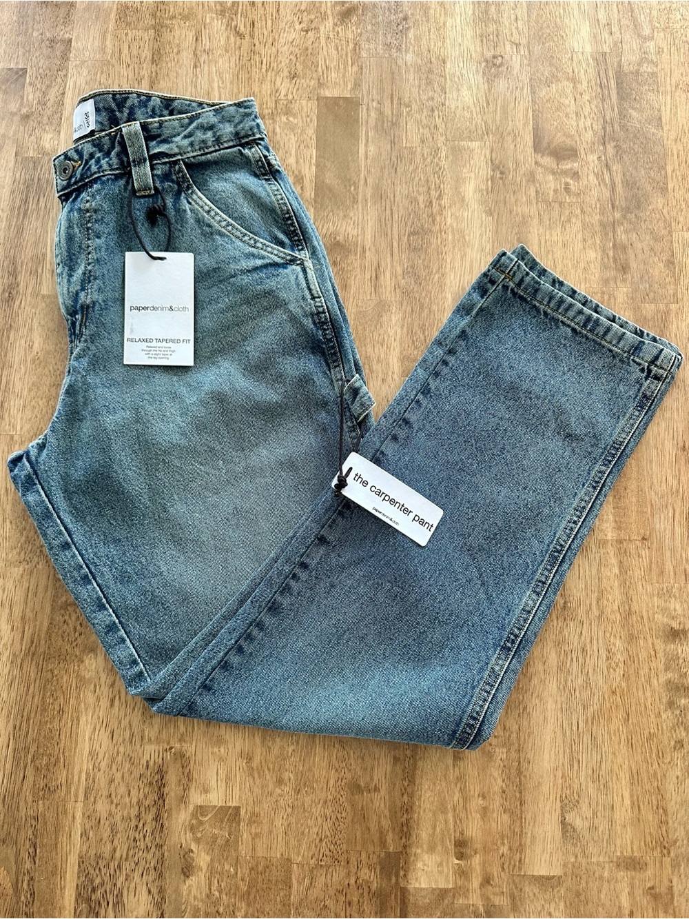 Paper Denim & Cloth Men’s Ellison Carpenter Blue Jeans 32x32